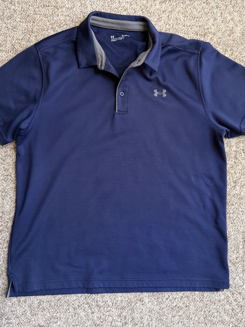Men's XL Polyester Short Sleeve Polo Under Armor Shirt
